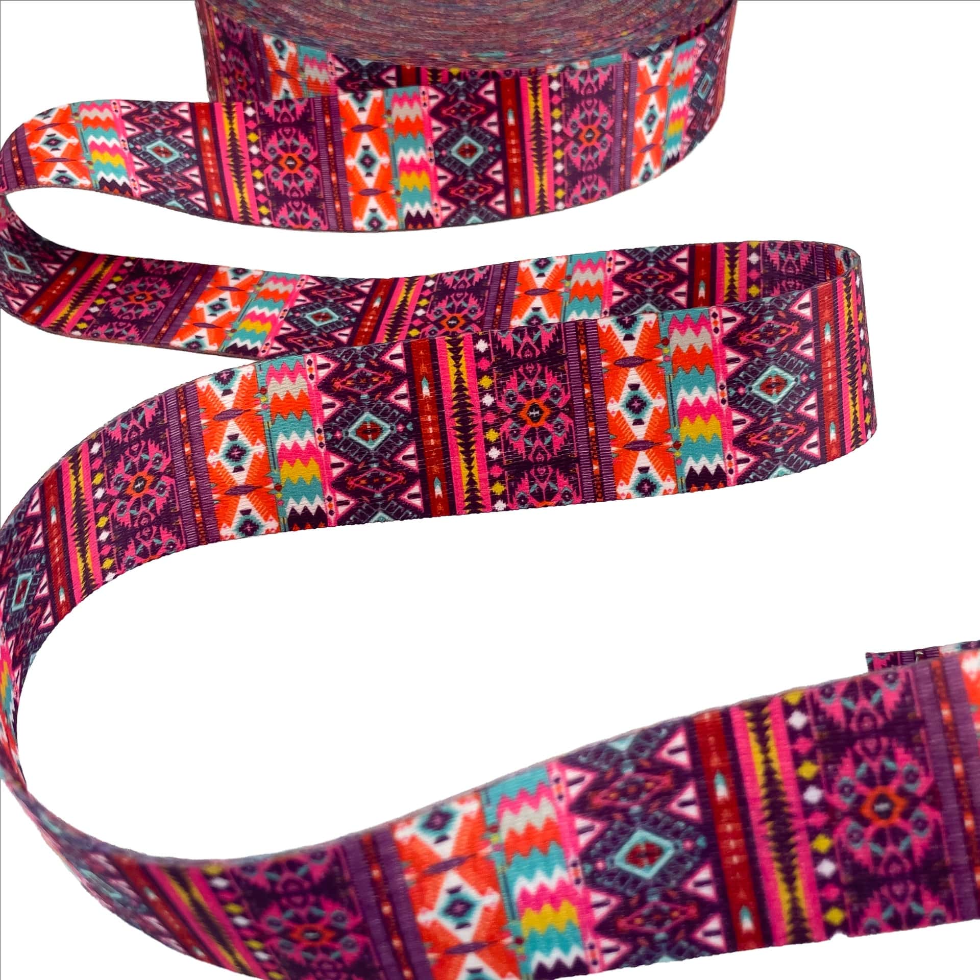 1m Dekoband / Gurtband - 38mm breit - Aztec Muster 1