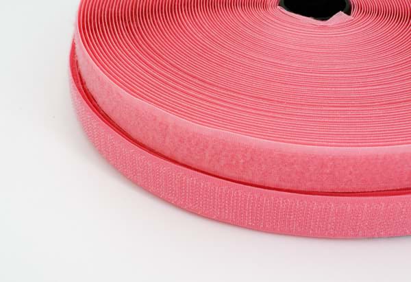 4m velcro tape (hook & loop tape) - 20mm wide - colour: light pink - for sewing