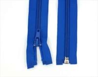 zipper separable - 30cm long - colour: blue - 1 piece