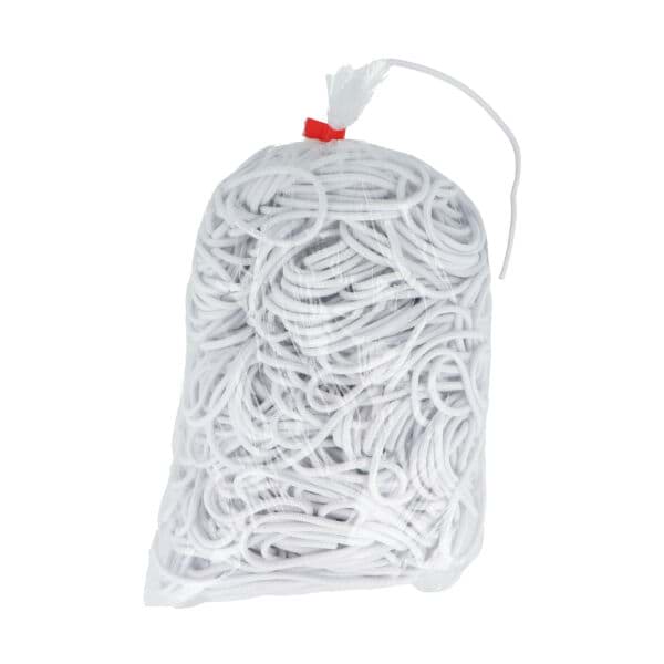 100m elastic cord - 3mm thick - white