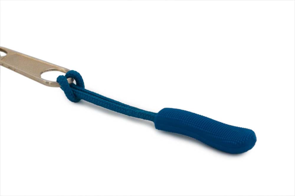 zipper pendant / zipper-strap - slim version - dark aqua - 10 pieces