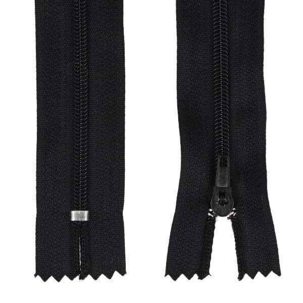 zipper - 14cm long - colour: black - 25 pieces