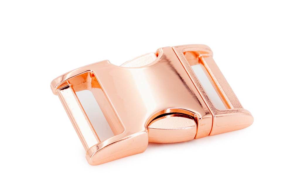 Zinc Max Steckschließer - 15mm Durchlass - rosegold - 10 Stück