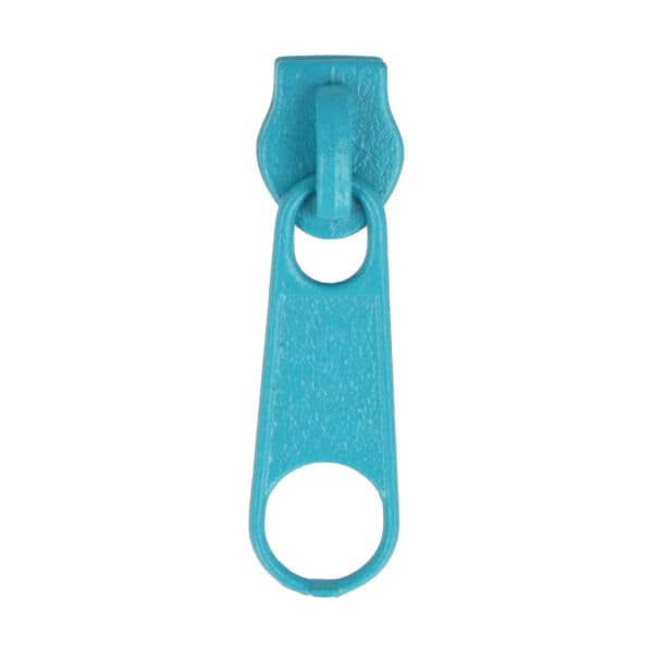 slider for 3mm zipper - colour: turquoise - 10 pieces