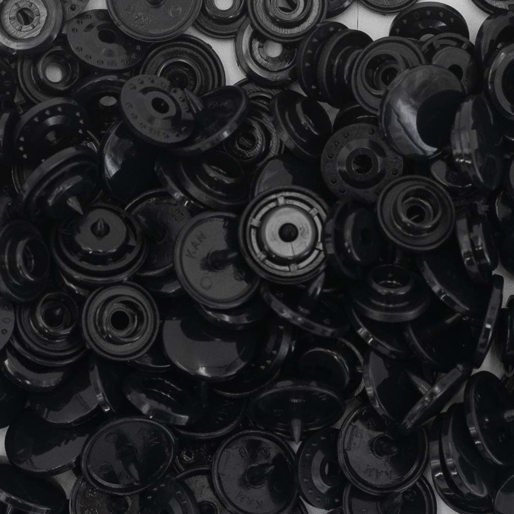 KAM Snaps T5 buttons 12,4mm - 50 pieces - black