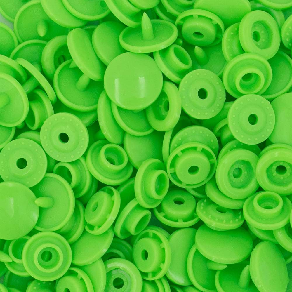 KAM Snaps T5 buttons 12,4mm - 50 pieces - neon green