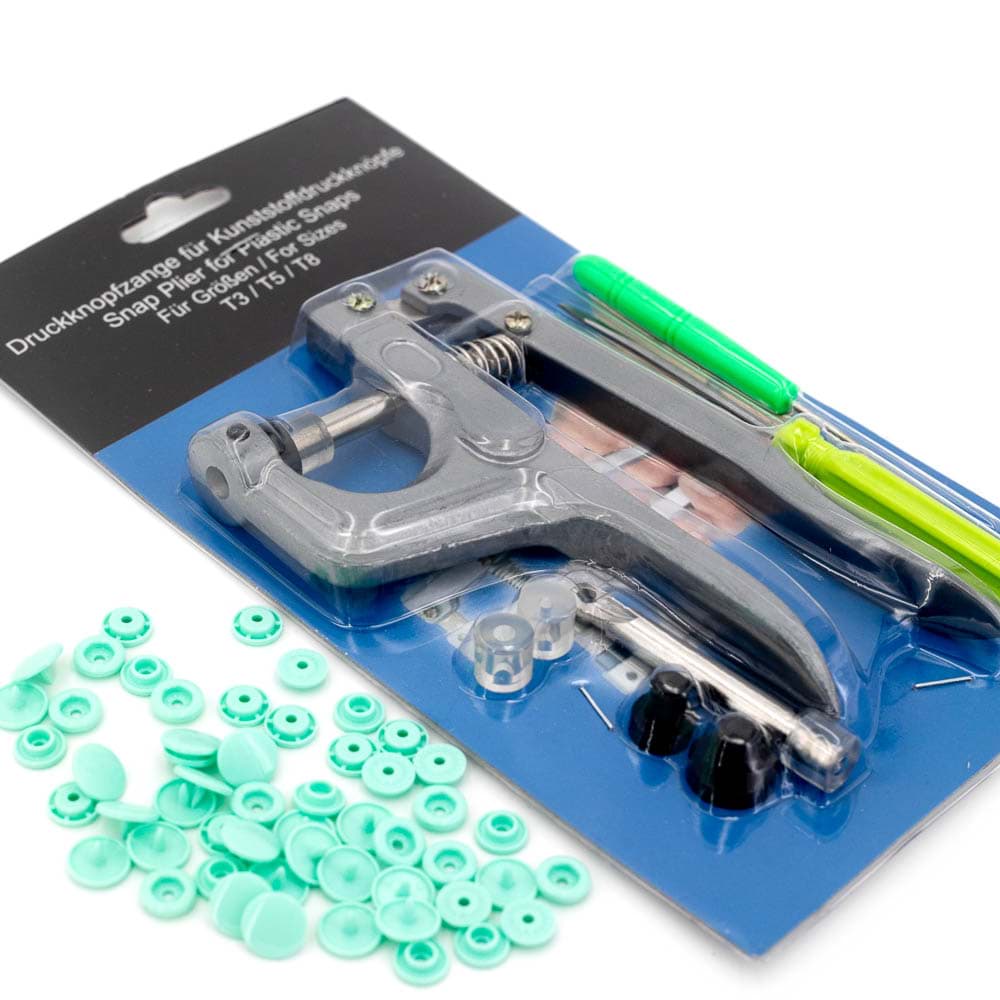 button pliers for KAM Snaps - complete kit for T3, T5 and T8