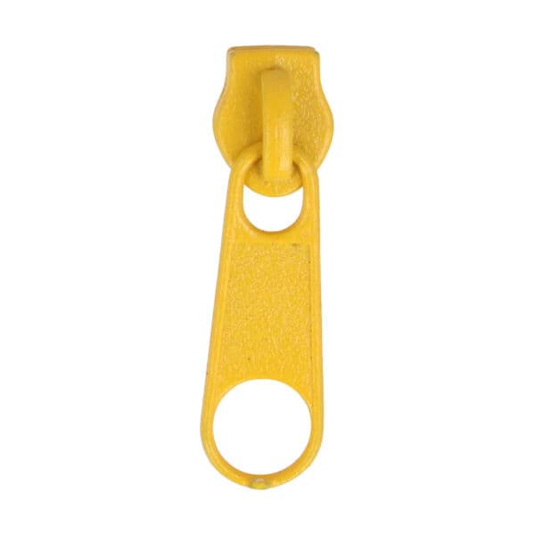 slider for 3mm zipper - colour: dark yellow - 10 pieces