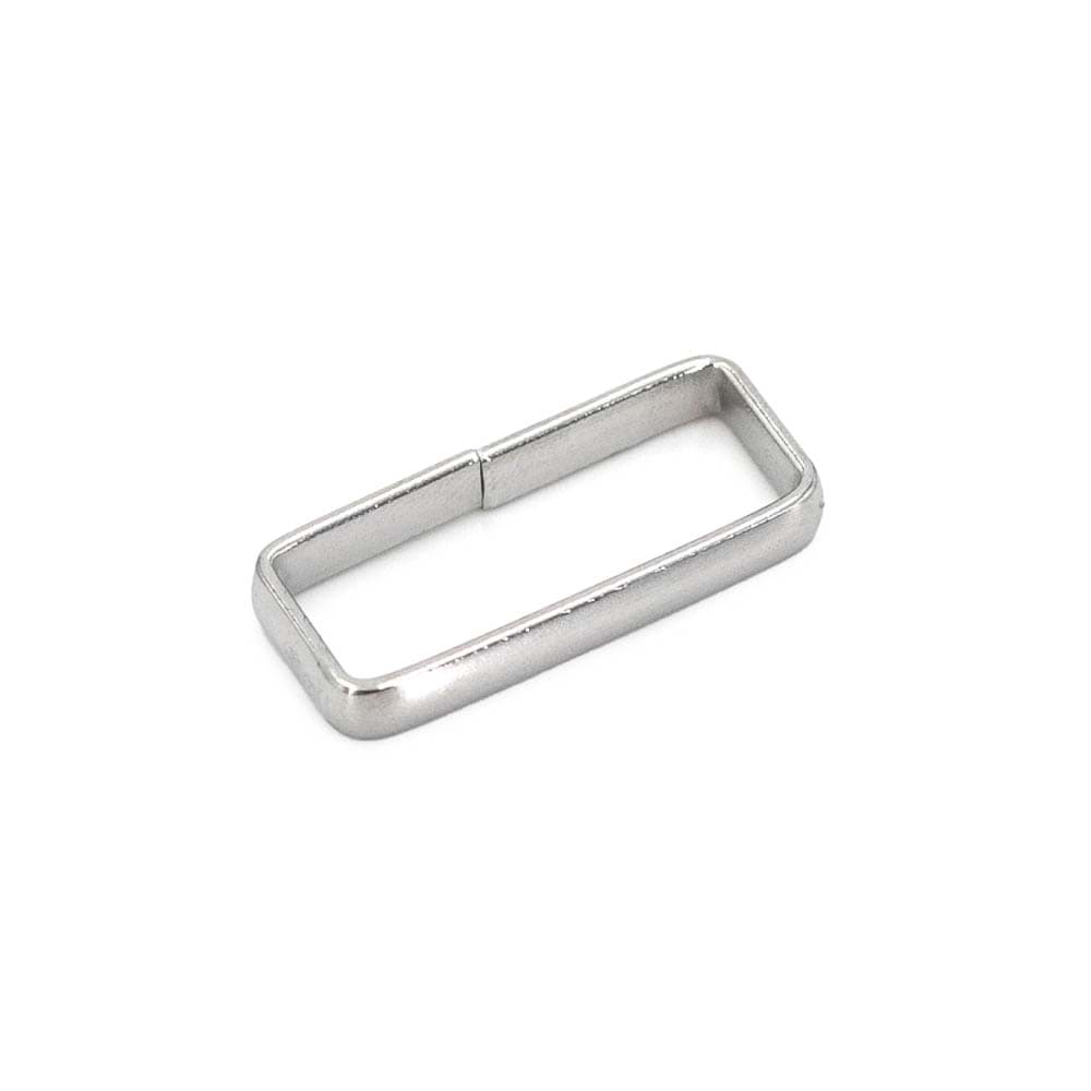 Schlaufe / Gurtbandschlaufe - Edelstahl - für 32mm Gurtband - 10 Stück