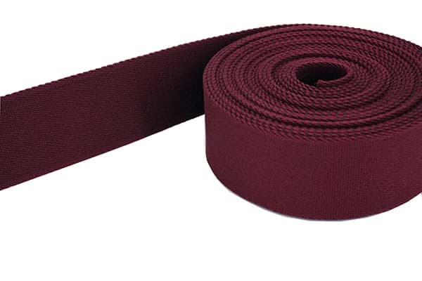 1m belt strap / bags webbing - colour: wine red - 40mm wide