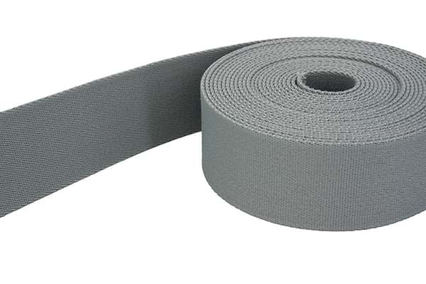50m belt strap / bags webbing - colour: silver grey - 40mm wide