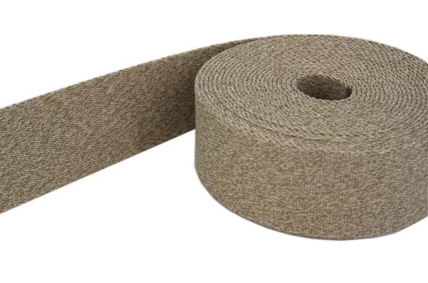 50m belt strap / bags webbing - colour: beige melange - 40mm wide