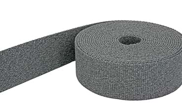 50m Gürtelband / Taschenband - 40mm breit - Grau melange