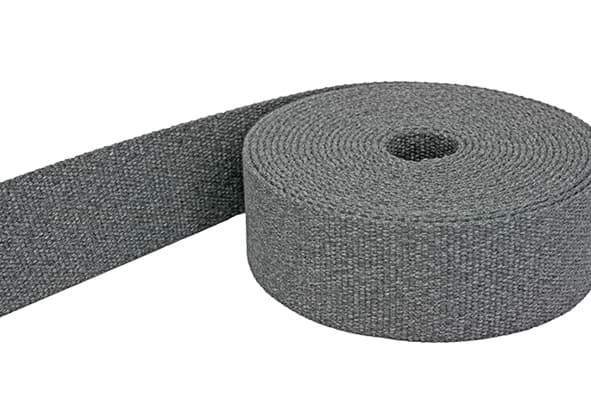 5m Gürtelband / Taschenband - 40mm breit - Grau melange