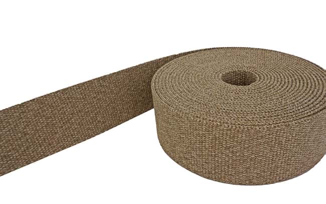 5m Gürtelband / Taschenband - 40mm breit - Natur melange