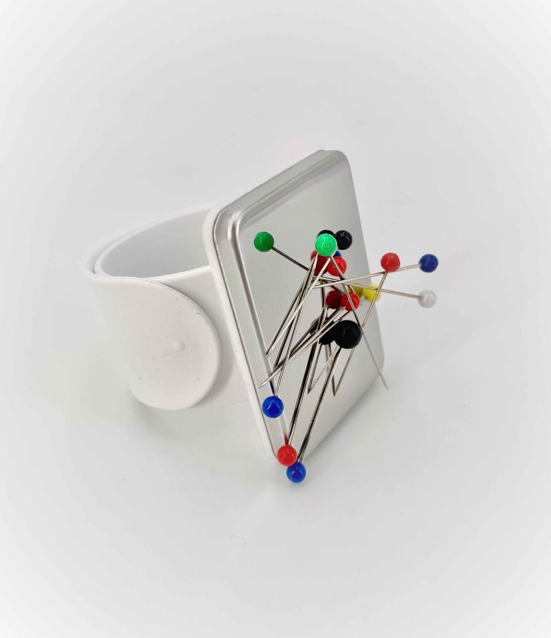 Magnetarmband / Magnet Nadelkissen - 24cm lang - Weiß - 1 Stück