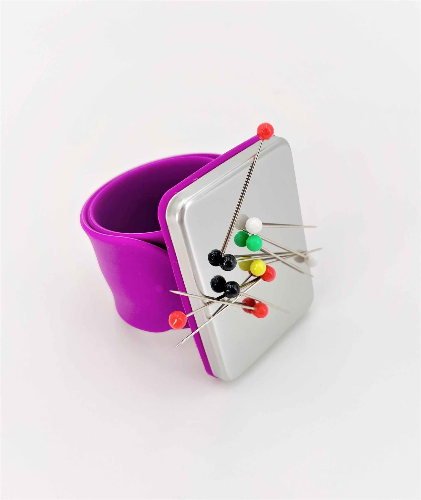 Magnetarmband / Magnet Nadelkissen - 24cm lang - Lila - 1 Stück
