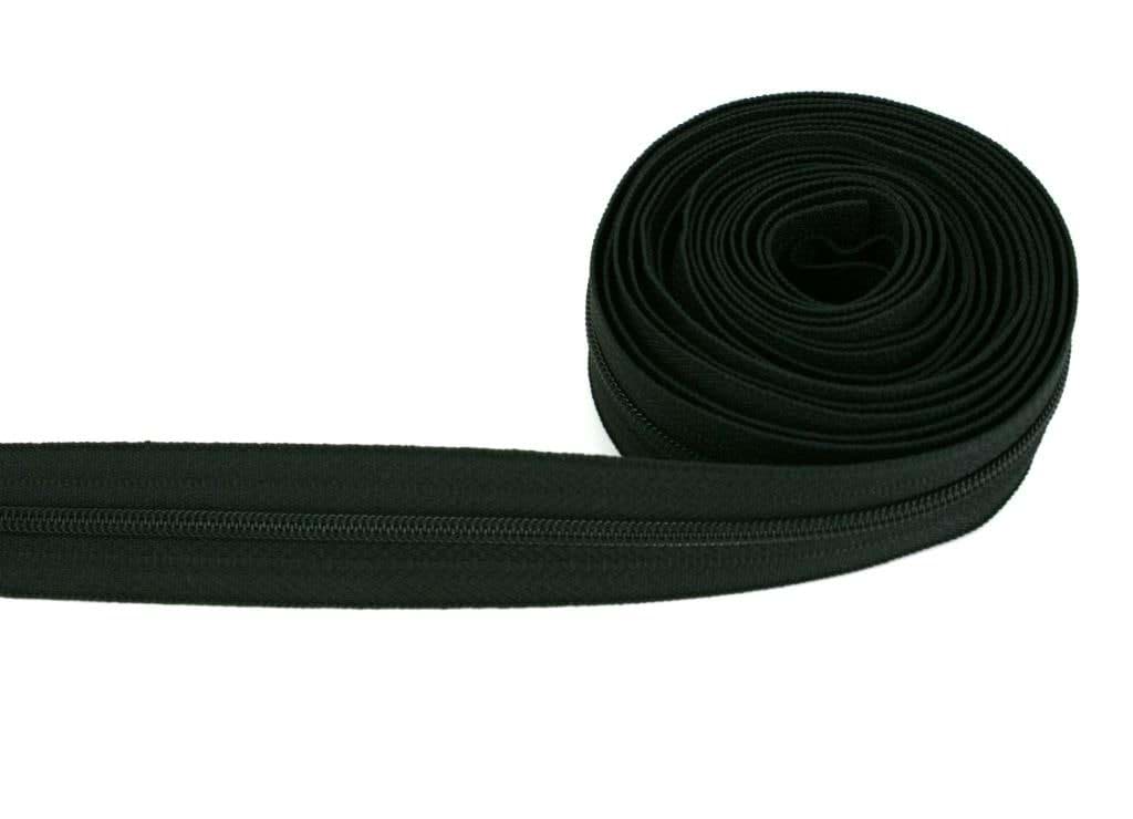 5mm Endlosreißverschluss von YKK - Farbe: schwarz 580 - 100m Spule