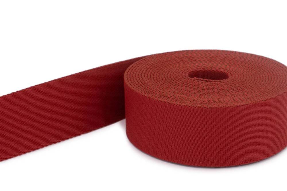 50m belt strap / bags webbing - color: rusty red -  40mm wide