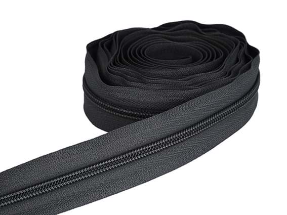 5mm Endlosreißverschluss von YKK - Farbe: dunkelgrau 182 - 3m Länge