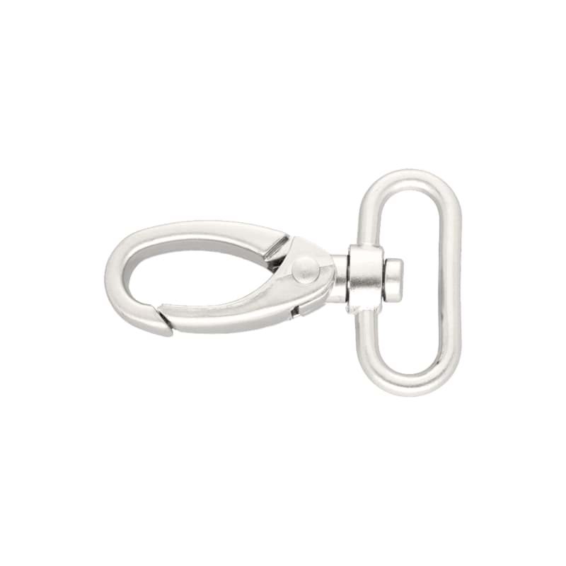 carabiner made of zinc die-casting -6cm long - 38mm hole - matt - 10 pieces