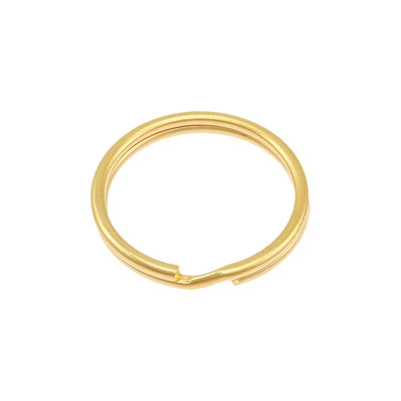 25mm Schlüsselring - 21mm Innendurchmesser - vermessingt - 10 Stück