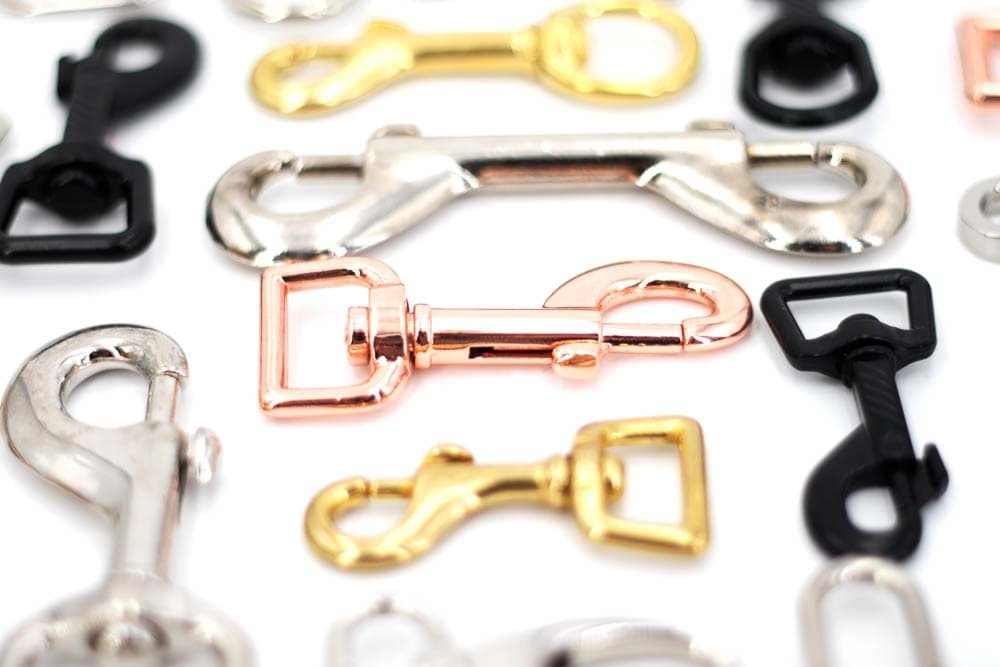 40mm D-ring - orange transparent - 5 pieces